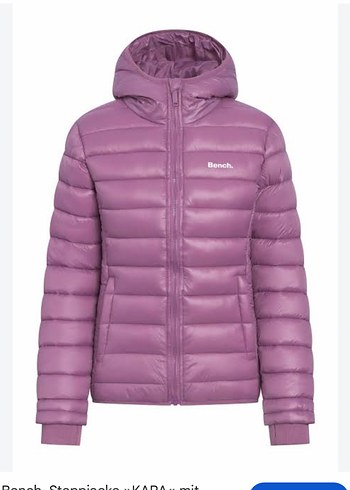 Bershka Bench Lila Kapusonlu Sisme Mont Yurtdisindan Aldim