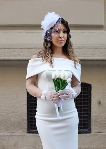 Trendyol & Milla Nikah beyaz elbise