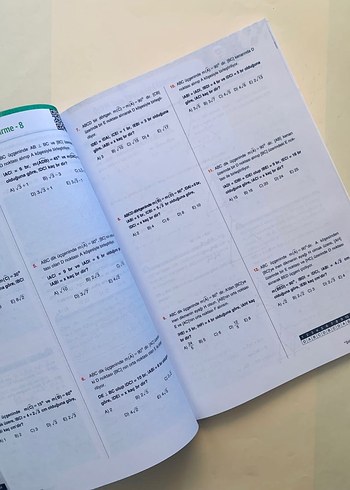  Üniversiteye Hazırlık Şekilsiz Geometri Soru Bankası