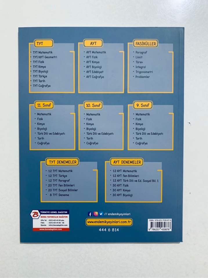 AYT Fen Bilimleri 12 Deneme Kitabı - Görsel 5