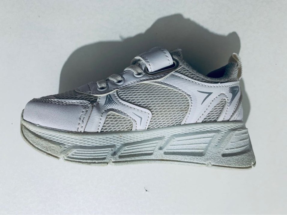 Beyaz Erkek Çocuk Spor Ayakkabı Velcro - Görsel 5