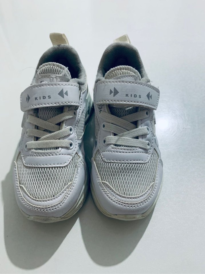 Beyaz Erkek Çocuk Spor Ayakkabı Velcro - Görsel 2