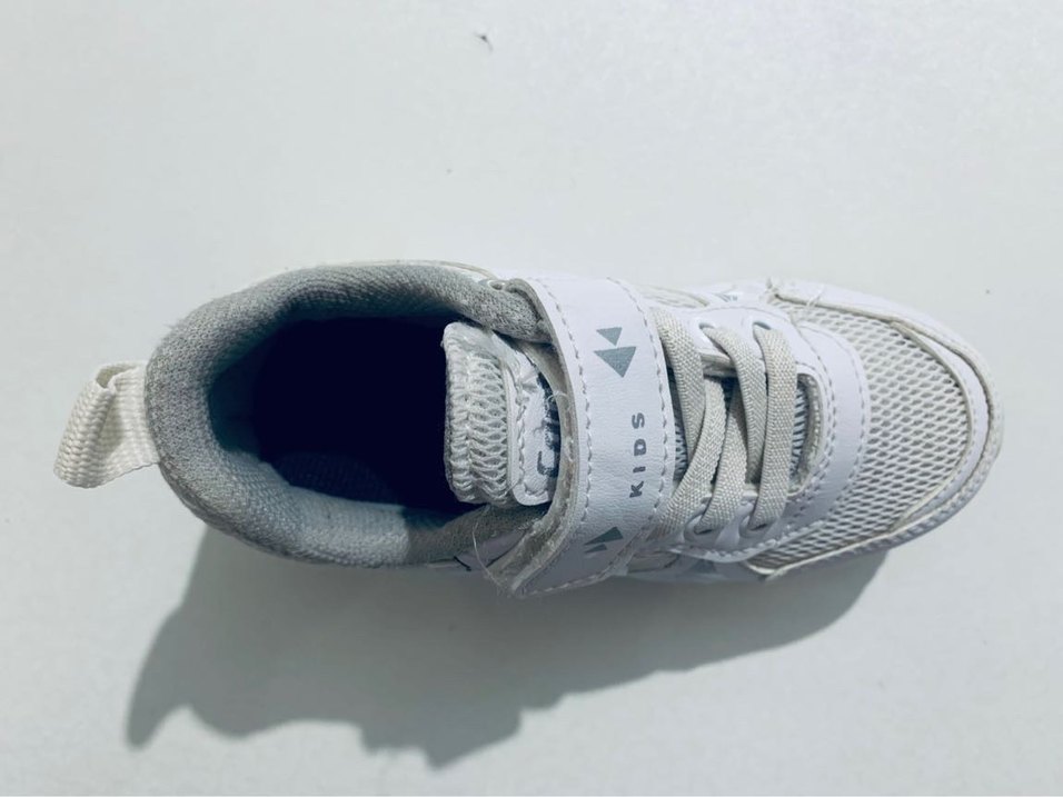 Beyaz Erkek Çocuk Spor Ayakkabı Velcro - Görsel 4