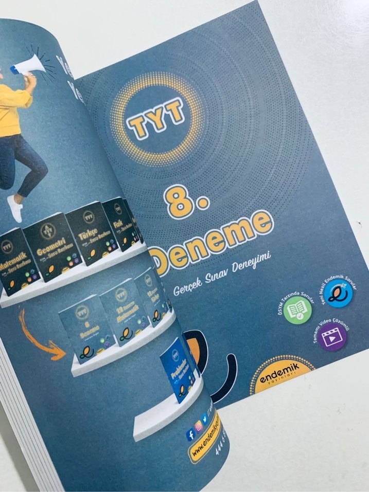 TYT 8 Deneme Sınavı Kitabı Endemik - Görsel 3
