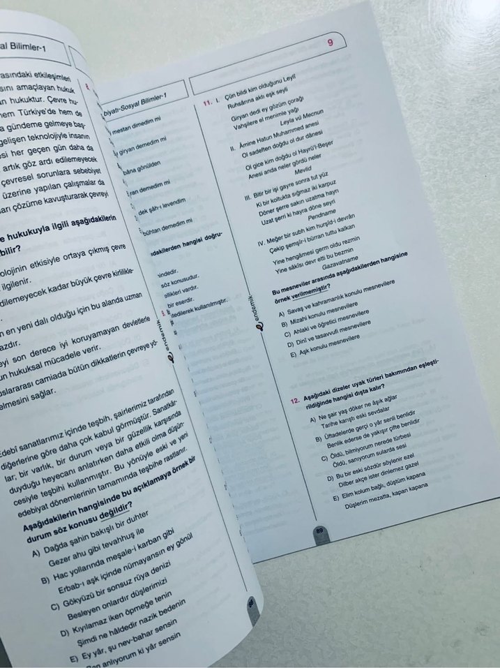 12 Deneme Türk Dili ve Edebiyatı Sosyal Bilimler-1 - Görsel 3