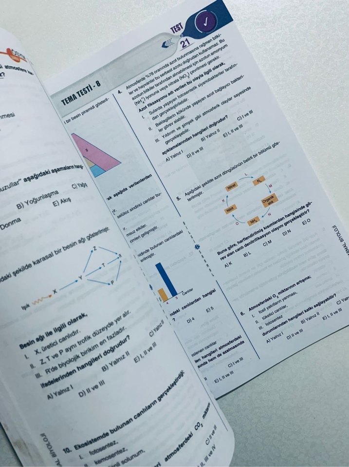 10. Sınıf Biyoloji Soru Bankası - Görsel 3