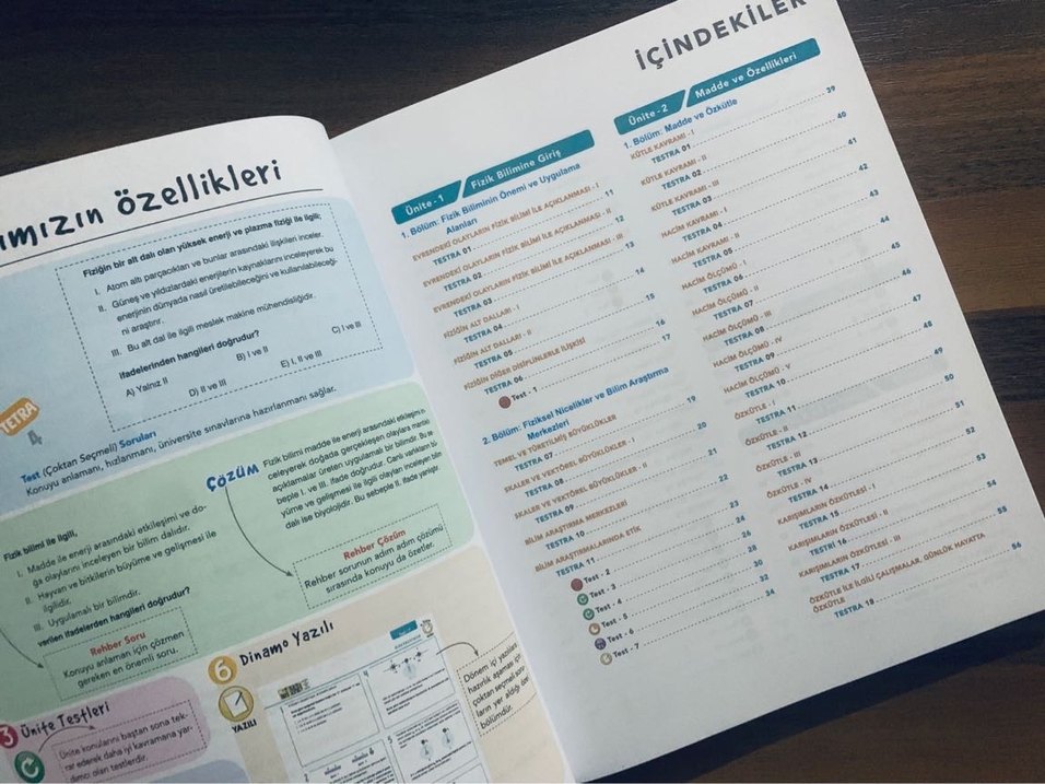 Dinamo 9. Sınıf Fizik Soru Bankası - Görsel 2