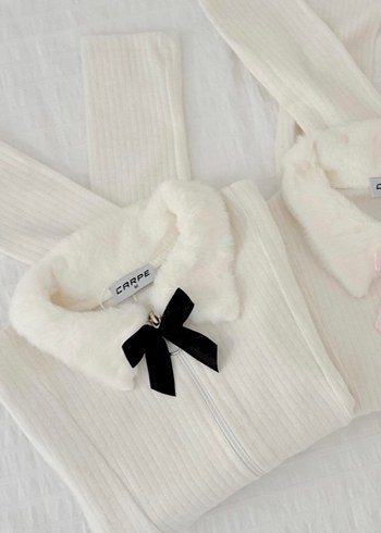 Coquette Fur-Ribbon Detailed Bluz - Görsel 2