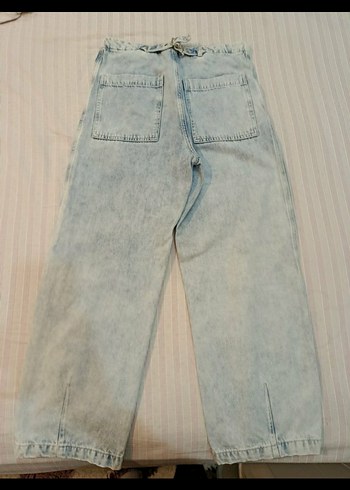 Düğmeli Denim Kadın Jean - Görsel 2