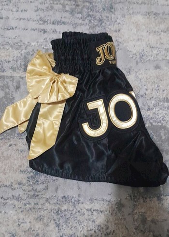 Altın Renkli Kısa Fiyonk Detaylı Kadın Şort kickboxs, muay thai - Görsel 3