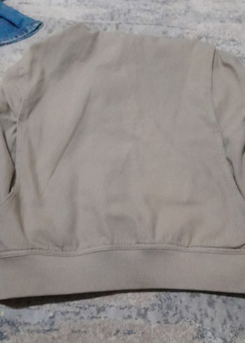 Bej Kapüşonlu Kadın Ceket - Görsel 3