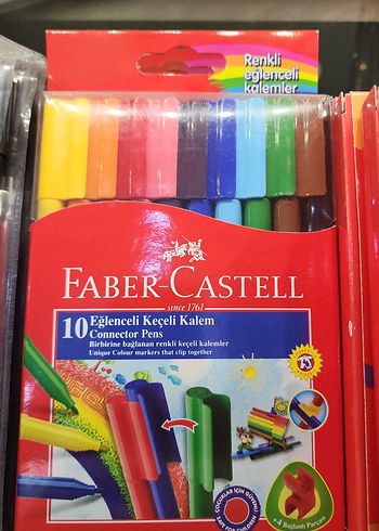 Faber-Castell 10 Renkli Eğlenceli Keçeli Kalem