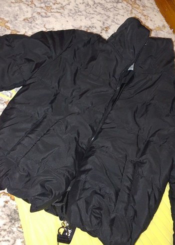 Sokak Stili Siyah Kadın Kışlık Ceket - Görsel 2