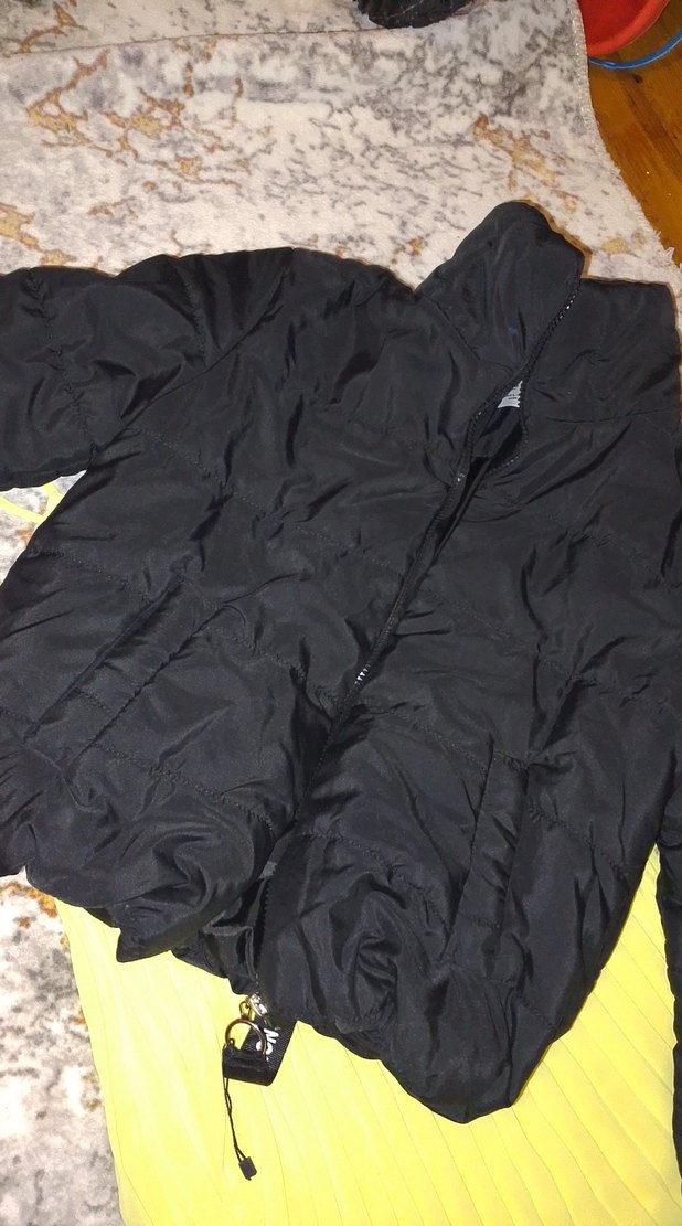 Sokak Stili Siyah Kadın Kışlık Ceket - Görsel 2