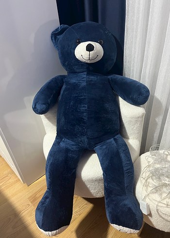 Koyu Mavi Büyük Peluş Ayıcık