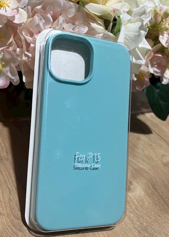 Turkuaz Silikon iPhone 15 Kılıfı - Görsel 2