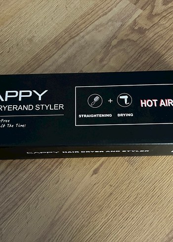 Siyah Saç Düzleştirici ve Kurutucu Fön Fırçası - Görsel 2