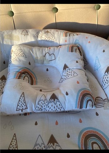 Baskılı Pastel Renkli Çocuk Uyku Seti - Görsel 3