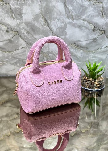Vakko Pembe Baskılı Kadın Çanta