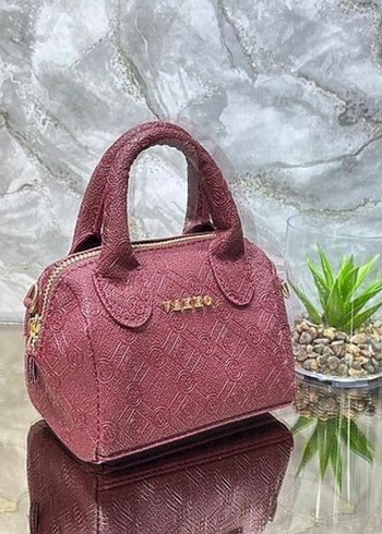 Bordo Kadın Süet Çanta Fermuarlı