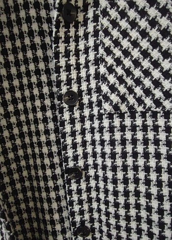 Kaz ayağı desenli Uzun Kollu Kız Çocuk Gömlek - Görsel 4