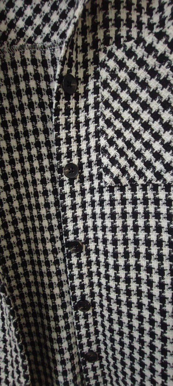 Kaz ayağı desenli Uzun Kollu Kız Çocuk Gömlek - Görsel 4