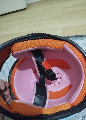 Mavi Parlak Biker Motosiklet Kaskı DFG - Görsel 6