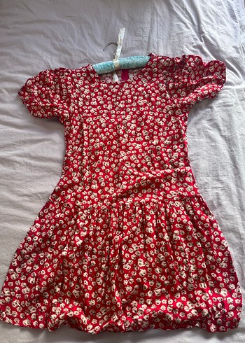 Defacto Kısa Kollu Retro Mini Elbise