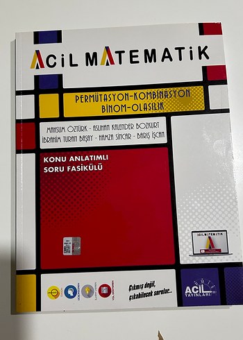 Acil Matematik Permutasyon-Kombinasyon Kitabı