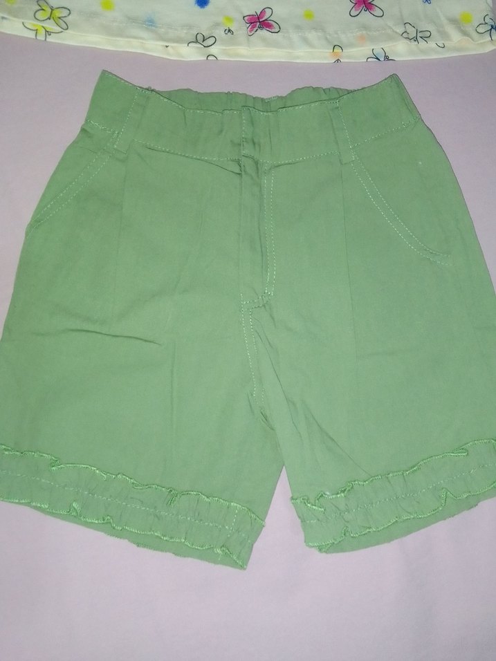 Kız Bebek Fırfırlı Kolsuz Takım - Görsel 2