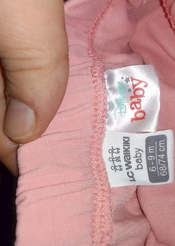 Pembe Nakışlı Kız Çocuk Rahat Pantolon - Görsel 2