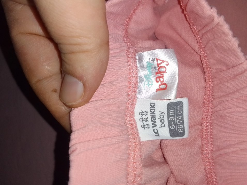 Pembe Nakışlı Kız Çocuk Rahat Pantolon - Görsel 2