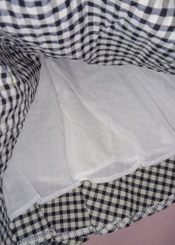 Kız Çocuk Gri Ekose Pilili Etek - Görsel 5