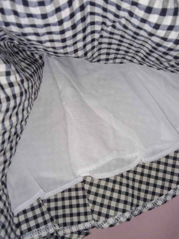 Kız Çocuk Gri Ekose Pilili Etek - Görsel 5