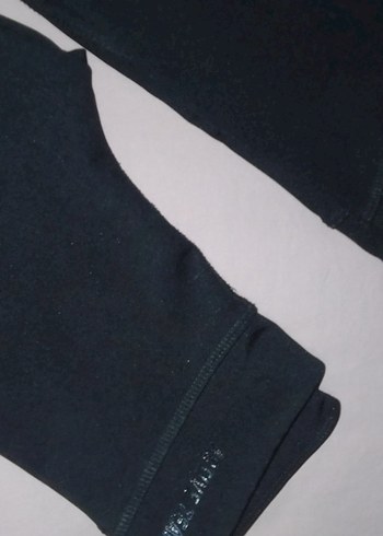 Siyah çocuk Taytı Velcro Detaylı - Görsel 2