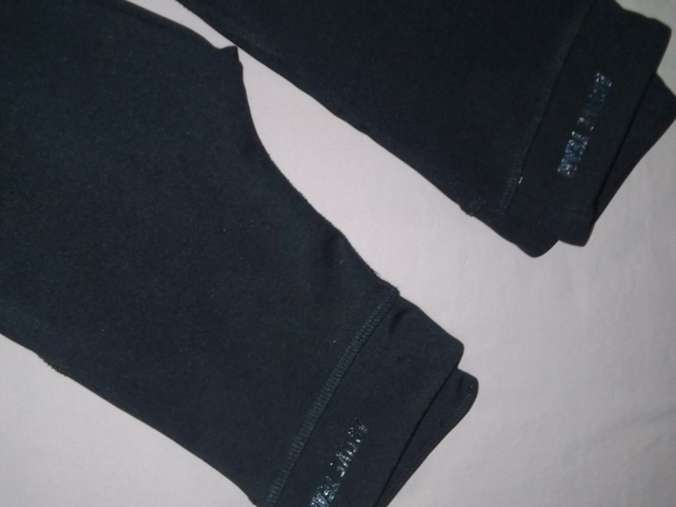 Siyah çocuk Taytı Velcro Detaylı - Görsel 2