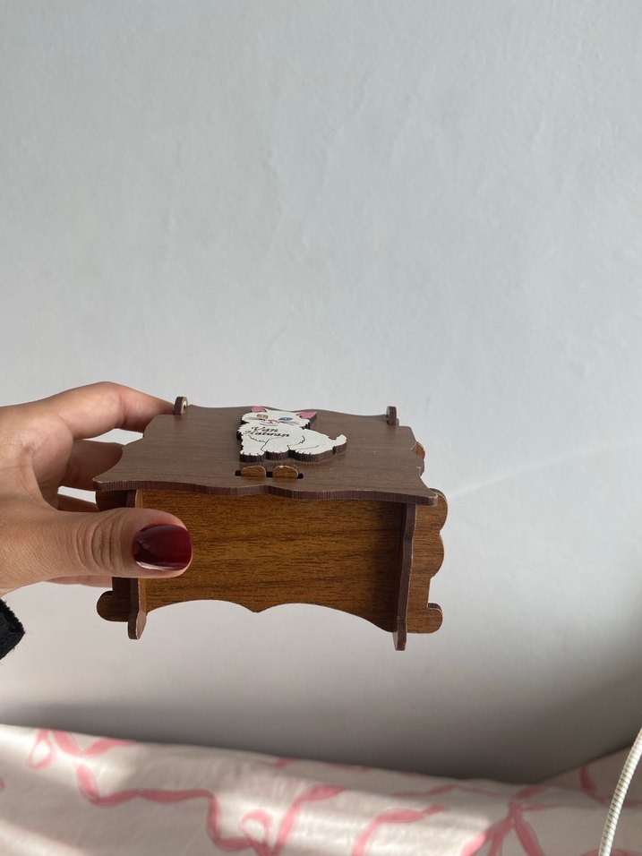 Pastel Renkli Ahşap Kedi Aksesuarı - Görsel 2