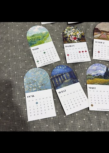Çiçek ve Manzara Temalı Mini Planlayıcı takvim - Görsel 5