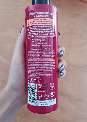 Beden Elidor Brezilya Keratin Terapisi Saç Bakım Spreyi