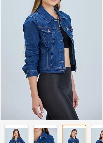 38 Beden mavi Renk Jean ceket