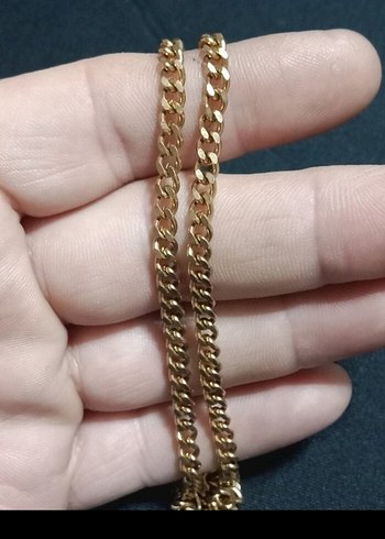 Altın Renkli Zincir Detaylı Kadın El Zinciri - Görsel 3