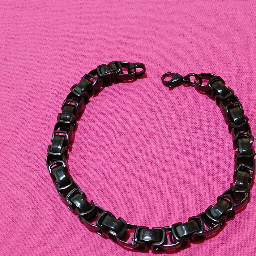 Siyah Gotik Erkek Bileklik - Görsel 5