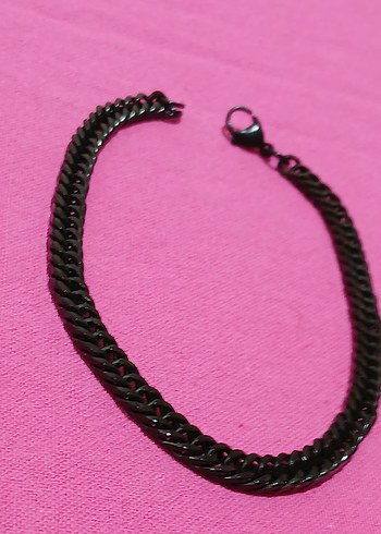 Yılan Desenli siyah bileklik ÇELİKTİR - Görsel 5