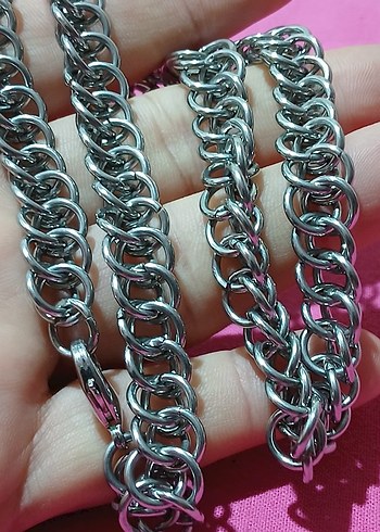 Parlak Zincir Erkek Kolye - Görsel 5