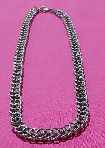 Parlak Zincir Erkek Kolye - Görsel 8