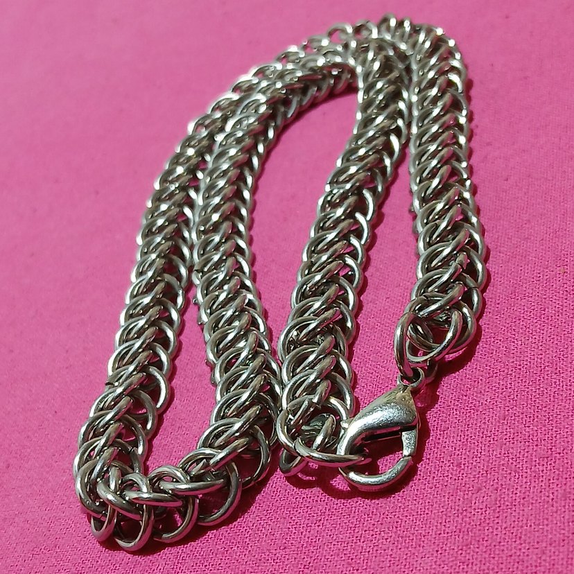 Parlak Zincir Erkek Kolye - Görsel 2