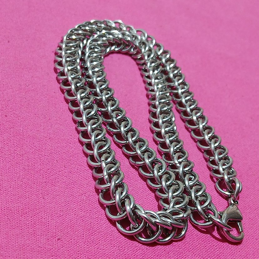 Parlak Zincir Erkek Kolye - Görsel 3