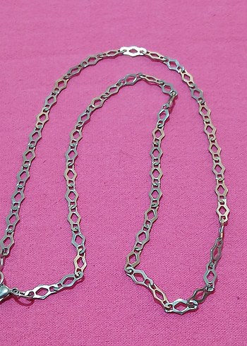 Erkek Vintage Zincir Kolye ÇELİKTİR - Görsel 2