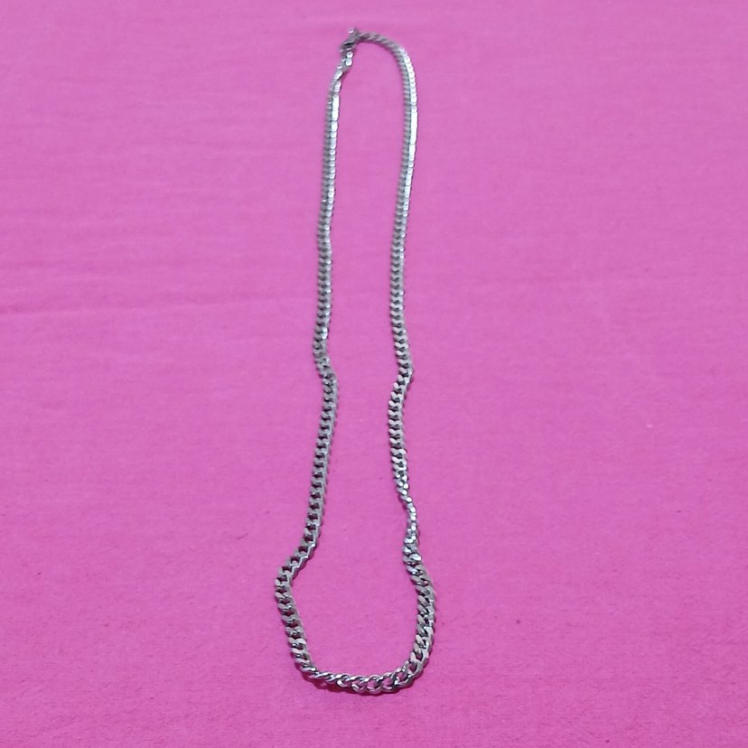 Gri Minimalist  Zincir Kolye ÇELİKTİR - Görsel 3