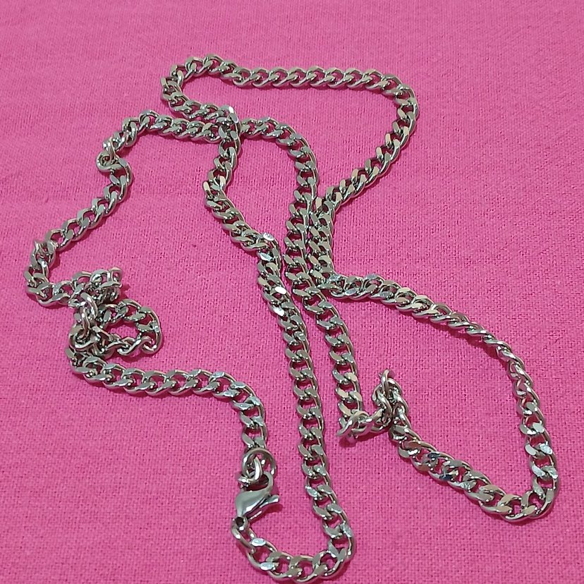 Gri Minimalist  Zincir Kolye ÇELİKTİR - Görsel 5